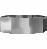 VidaXL Plantenbak Zilver 120 x 120 x 35 cm Gegalvaniseerd staal