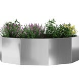 VidaXL Plantenbak Zilver 120 x 120 x 35 cm Gegalvaniseerd staal
