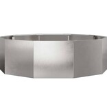 VidaXL Plantenbak Zilver 120 x 120 x 35 cm Roestvrij staal