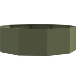 VidaXL Plantenbak Olijf Groen 120 x 120 x 35 cm Staal
