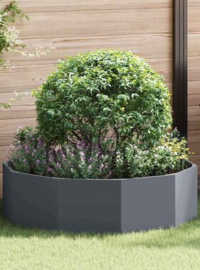 VidaXL Plantenbak Antraciet 120 x 120 x 35 cm Staal