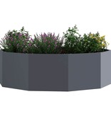 VidaXL Plantenbak Antraciet 120 x 120 x 35 cm Staal