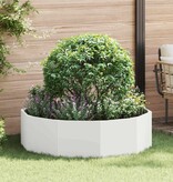 VidaXL Plantenbak Wit 120 x 120 x 35 cm Staal