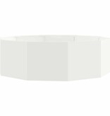 VidaXL Plantenbak Wit 120 x 120 x 35 cm Staal