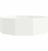 VidaXL Plantenbak Wit 120 x 120 x 35 cm Staal