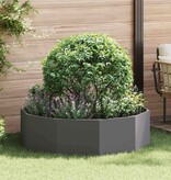 VidaXL Plantenbak Zwart 120 x 120 x 35 cm Staal