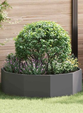 VidaXL Plantenbak Zwart 120 x 120 x 35 cm Staal