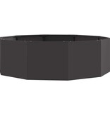 VidaXL Plantenbak Zwart 120 x 120 x 35 cm Staal