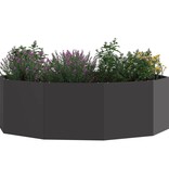VidaXL Plantenbak Zwart 120 x 120 x 35 cm Staal