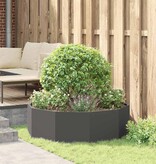 VidaXL Plantenbak Zwart 120 x 120 x 35 cm Staal