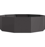 VidaXL Plantenbak Zwart 120 x 120 x 35 cm Staal