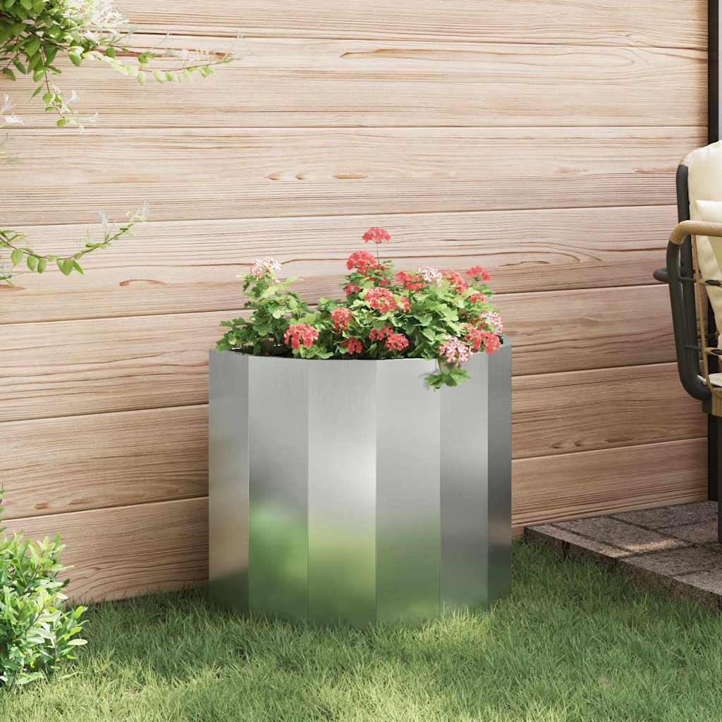 VidaXL Plantenbak Zilver 60 x 30 x 50 cm Gegalvaniseerd staal