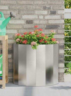 VidaXL Plantenbak Zilver 60 x 30 x 50 cm Roestvrij staal