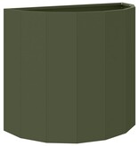 VidaXL Plantenbak Olijf Groen 60 x 30 x 50 cm Staal