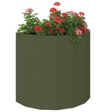 VidaXL Plantenbak Olijf Groen 60 x 30 x 50 cm Staal