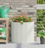 VidaXL Plantenbak Wit 60 x 30 x 50 cm Staal