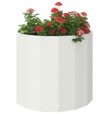 VidaXL Plantenbak Wit 60 x 30 x 50 cm Staal