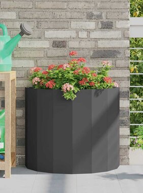 VidaXL Plantenbak Zwart 60 x 30 x 50 cm Staal