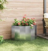 VidaXL Plantenbak Zilver 90 x 45 x 50 cm Gegalvaniseerd staal