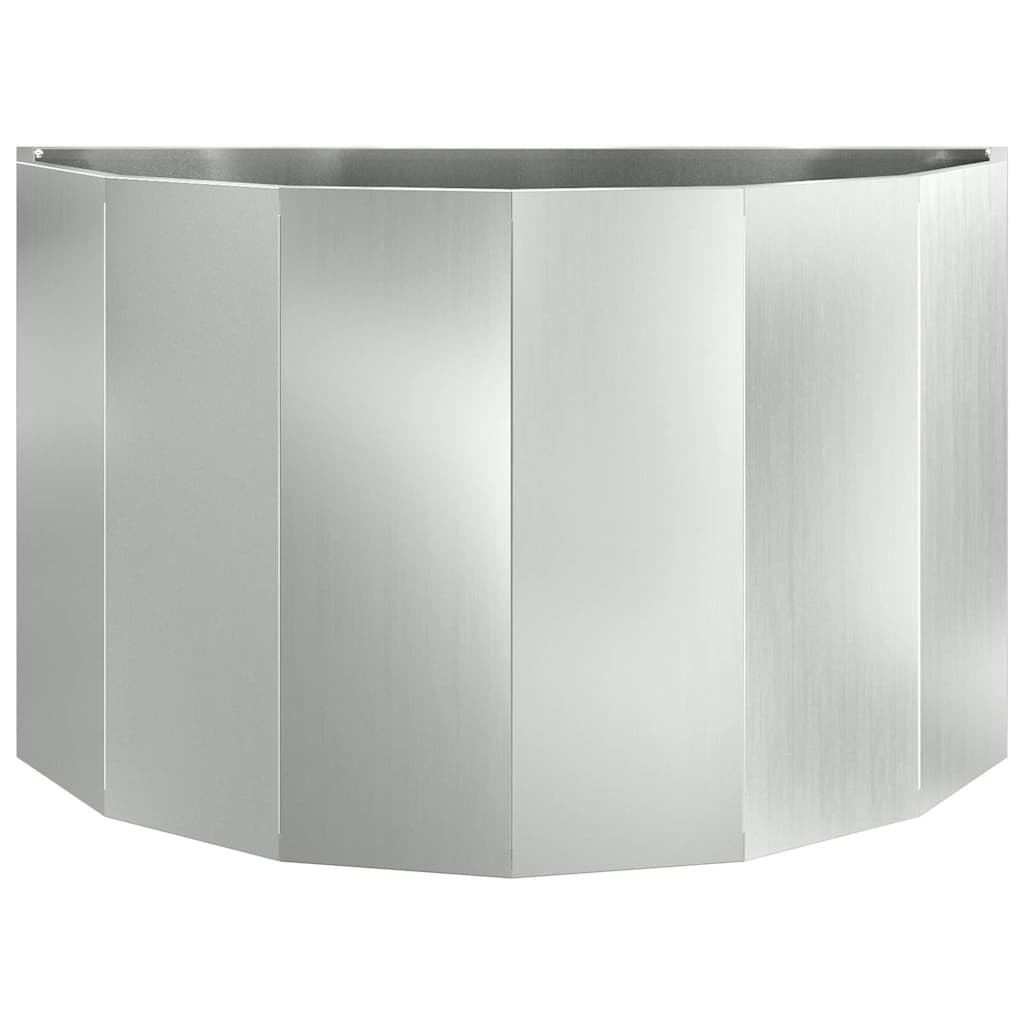 VidaXL Plantenbak Zilver 90 x 45 x 50 cm Gegalvaniseerd staal