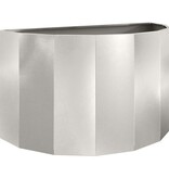 VidaXL Plantenbak Zilver 90 x 45 x 50 cm Roestvrij staal