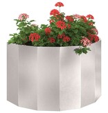 VidaXL Plantenbak Zilver 90 x 45 x 50 cm Roestvrij staal