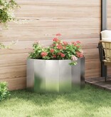 VidaXL Plantenbak Zilver 90 x 45 x 50 cm Roestvrij staal