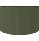 VidaXL Plantenbak Olijf Groen 90 x 45 x 50 cm Staal