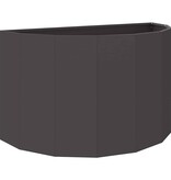 VidaXL Plantenbak Zwart 90 x 45 x 50 cm Staal