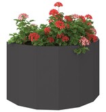 VidaXL Plantenbak Zwart 90 x 45 x 50 cm Staal
