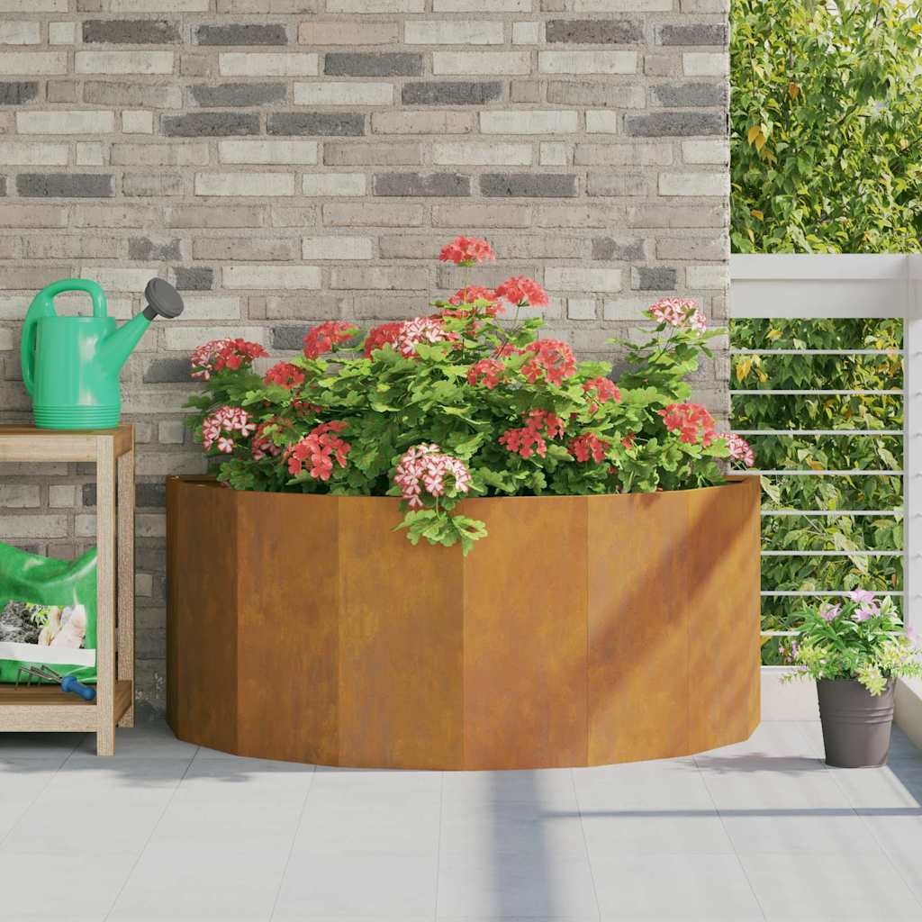 VidaXL Plantenbak Roestig 120 x 60 x 50 cm Cortenstaal