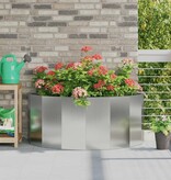 VidaXL Plantenbak Zilver 120 x 60 x 50 cm Gegalvaniseerd staal