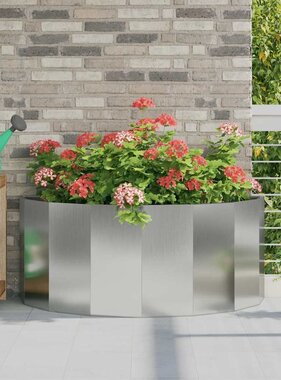 VidaXL Plantenbak Zilver 120 x 60 x 50 cm Gegalvaniseerd staal