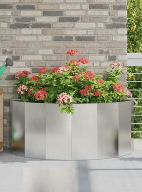 VidaXL Plantenbak Zilver 120 x 60 x 50 cm Roestvrij staal