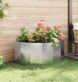 VidaXL Plantenbak Zilver 120 x 60 x 50 cm Roestvrij staal