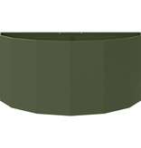 VidaXL Plantenbak Olijf Groen 120 x 60 x 50 cm Staal