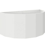 VidaXL Plantenbak Wit 120 x 60 x 50 cm Staal