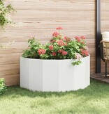 VidaXL Plantenbak Wit 120 x 60 x 50 cm Staal