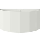 VidaXL Plantenbak Wit 120 x 60 x 50 cm Staal