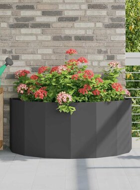 VidaXL Plantenbak Zwart 120 x 60 x 50 cm Staal