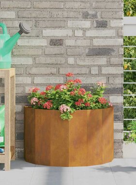 VidaXL Plantenbak Roestig 60 x 30 x 35 cm Cortenstaal