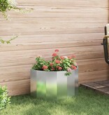 VidaXL Plantenbak Zilver 60 x 30 x 35 cm Gegalvaniseerd staal
