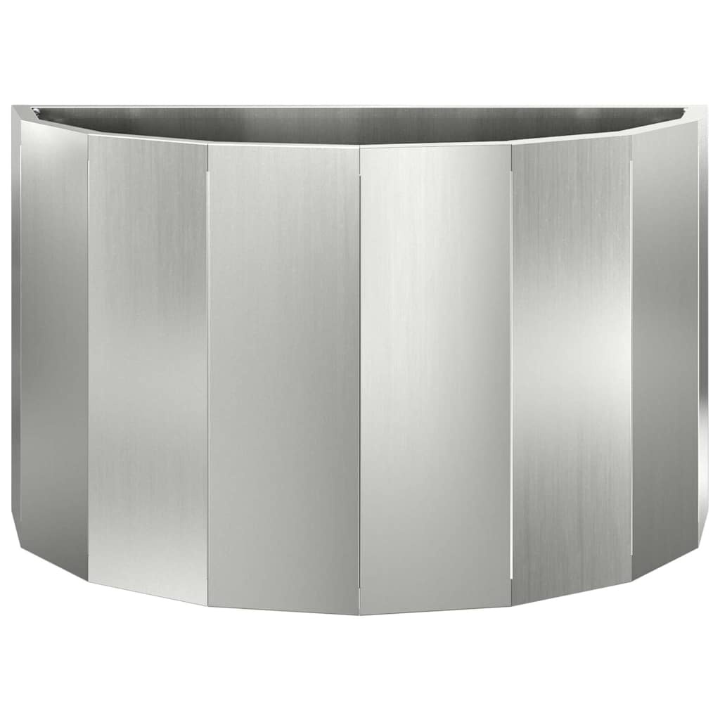 VidaXL Plantenbak Zilver 60 x 30 x 35 cm Gegalvaniseerd staal
