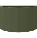 VidaXL Plantenbak Olijf Groen 60 x 30 x 35 cm Staal