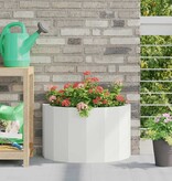 VidaXL Plantenbak Wit 60 x 30 x 35 cm Staal