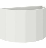 VidaXL Plantenbak Wit 60 x 30 x 35 cm Staal