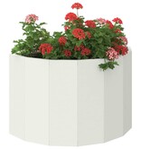 VidaXL Plantenbak Wit 60 x 30 x 35 cm Staal