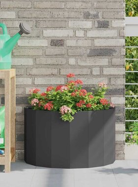 VidaXL Plantenbak Zwart 60 x 30 x 35 cm Staal