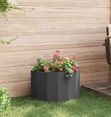 VidaXL Plantenbak Zwart 60 x 30 x 35 cm Staal