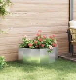 VidaXL Plantenbak Zilver 90 x 45 x 35 cm Gegalvaniseerd staal